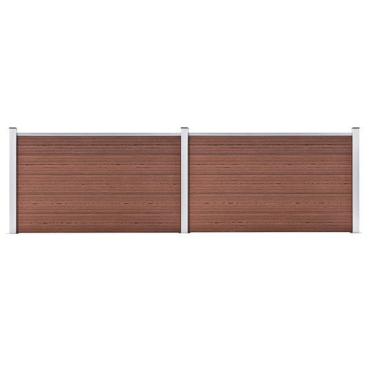 vidaXL Clôture de jardin WPC 353x106 cm Marron