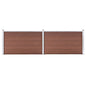 vidaXL Clôture de jardin WPC 353x106 cm Marron