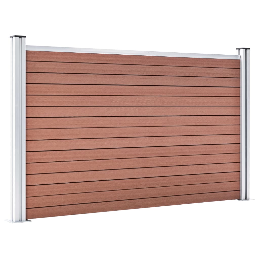 vidaXL Clôture de jardin WPC 353x106 cm Marron