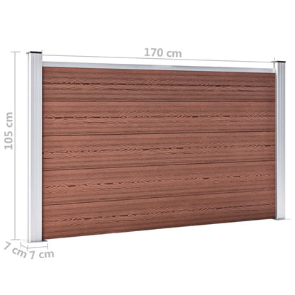 vidaXL Clôture de jardin WPC 353x106 cm Marron