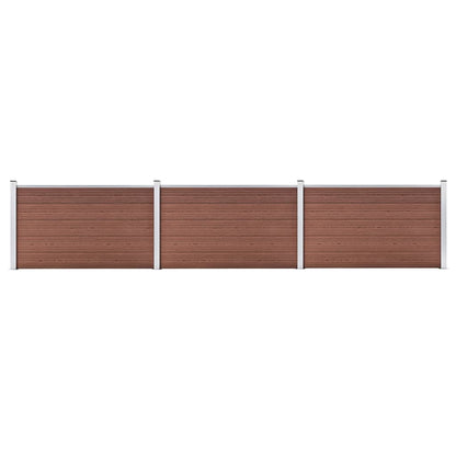 vidaXL Clôture de jardin WPC 526x106 cm Marron