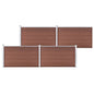 vidaXL Clôture de jardin WPC 699x106 cm Marron