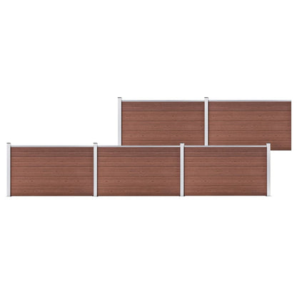 vidaXL Clôture de jardin WPC 872x106 cm Marron