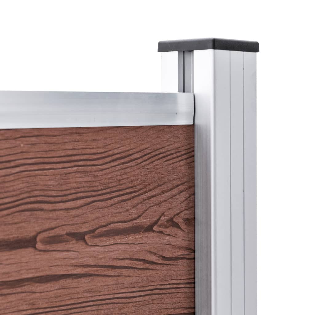 vidaXL Clôture de jardin WPC 872x106 cm Marron