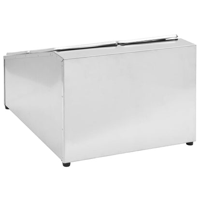 vidaXL Récipient Gastronorm avec 4 bacs GN 1/6 Acier inoxydable
