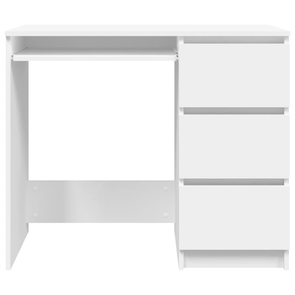 vidaXL Bureau Blanc 90x45x76 cm Aggloméré