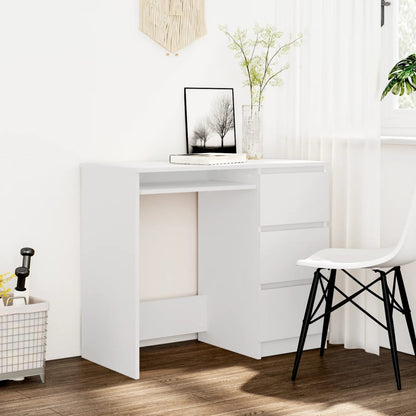 vidaXL Bureau Blanc 90x45x76 cm Aggloméré