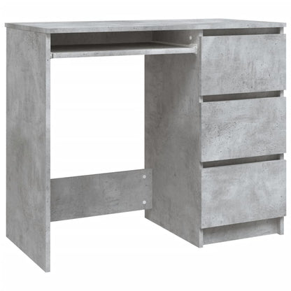 vidaXL Bureau Gris béton 90x45x76 cm Aggloméré