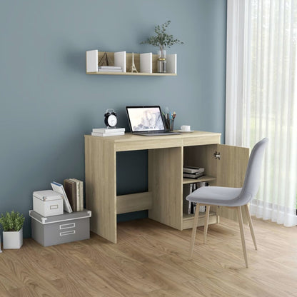 vidaXL Bureau Chêne sonoma 100x50x76 cm Aggloméré