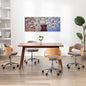 vidaXL Jeu de tableau sur toile Fleurs en vase Multicolore 150x60 cm
