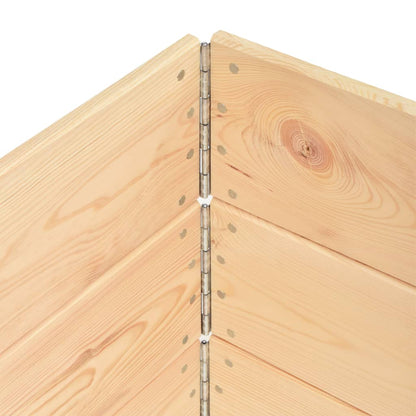 vidaXL Colliers de palette 3 pcs 100x150 cm Bois de pin solide