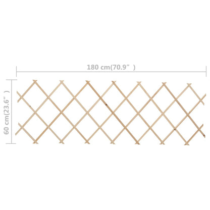 vidaXL Clôture à treillis 5 pcs Bois de sapin 180x60 cm