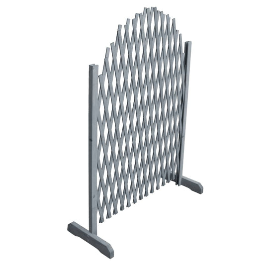 vidaXL Clôture en treillis Bois de sapin massif 1,8x1 m Gris