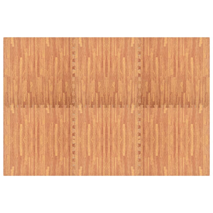 vidaXL Tapis de sol 6 pcs Grain de bois 2,16㎡ Mousse EVA
