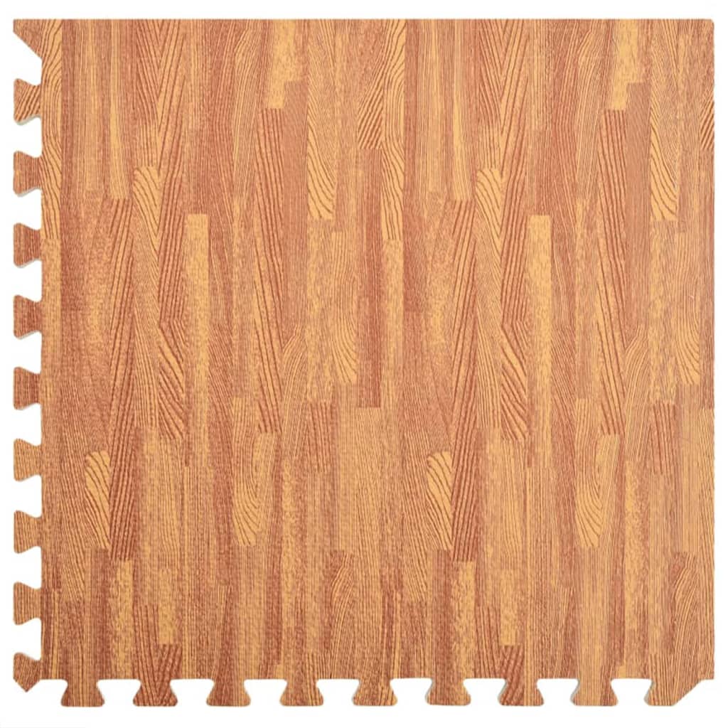 vidaXL Tapis de sol 24 pcs Grain de bois 8,64㎡ Mousse EVA