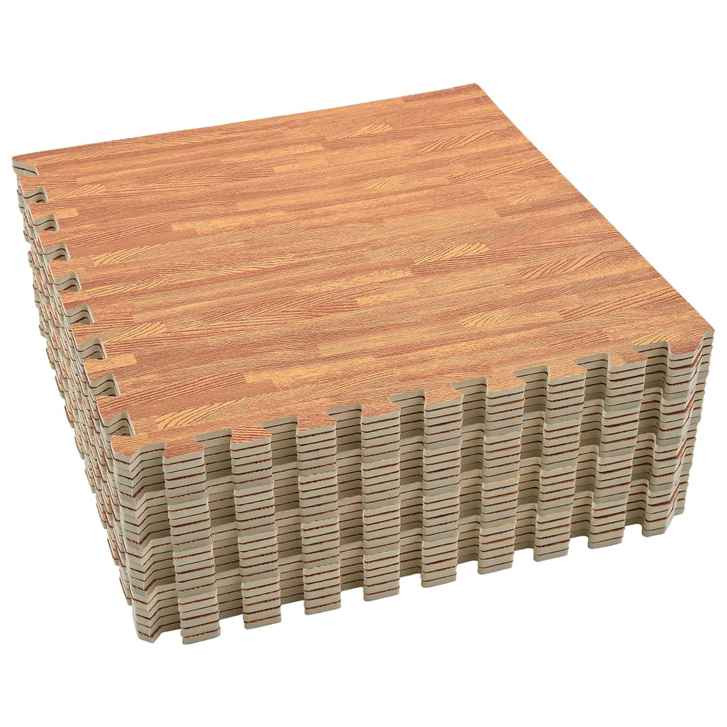 vidaXL Tapis de sol 24 pcs Grain de bois 8,64㎡ Mousse EVA