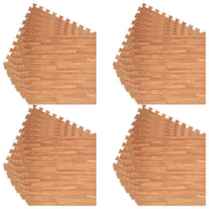 vidaXL Tapis de sol 24 pcs Grain de bois 8,64㎡ Mousse EVA