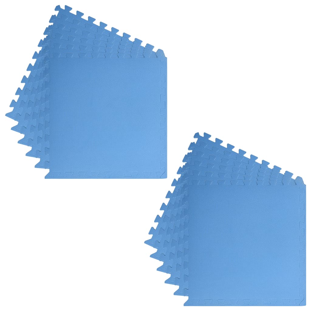 vidaXL Tapis de sol 12 pcs 4,32㎡ Mousse EVA Bleu