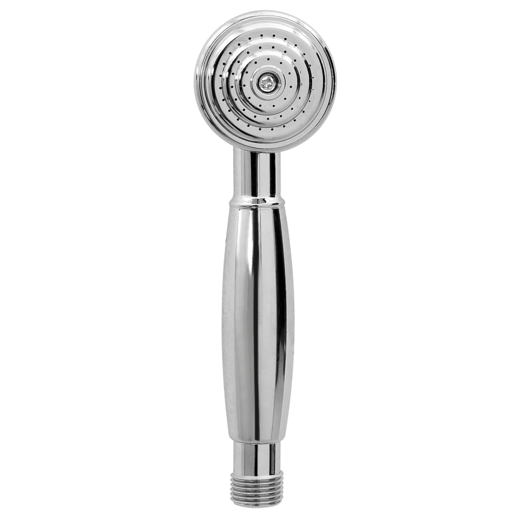 vidaXL Robinet de baignoire à 2 poignées et déviateur de douche Chrome