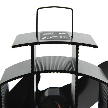 vidaXL Ventilateur de poêle alimenté par chaleur 2 pales Noir