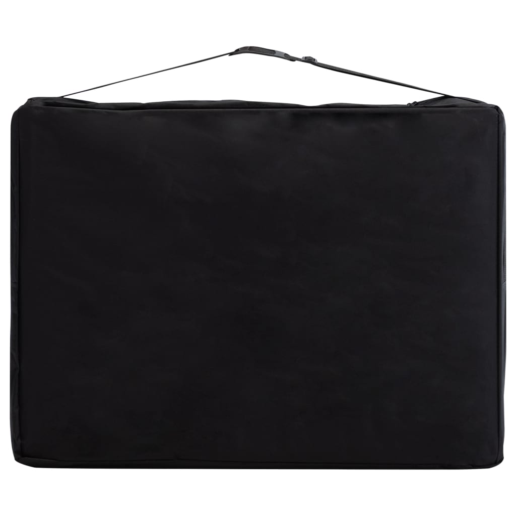 vidaXL Table de massage pliable 2 zones Bois Rose