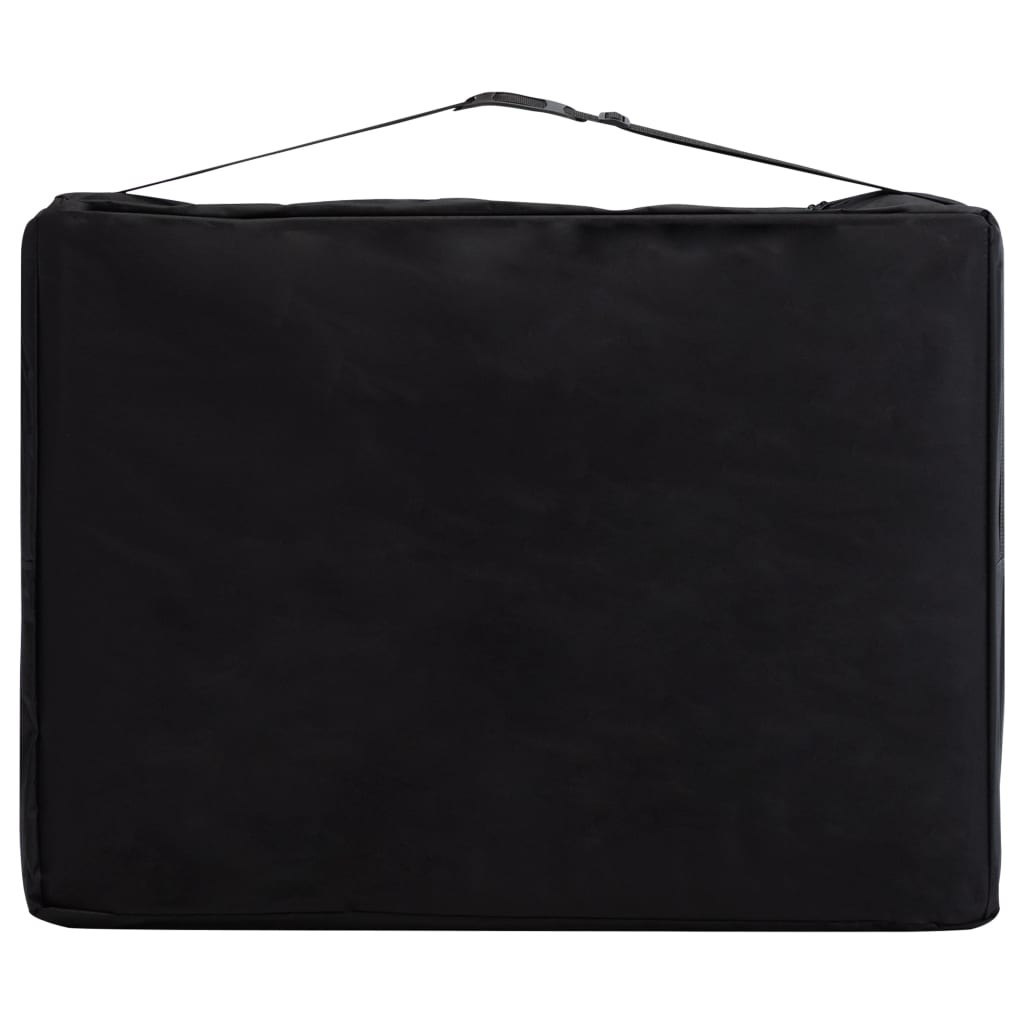 vidaXL Table de massage pliable 3 zones Bois Rose