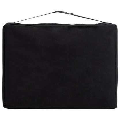 vidaXL Table de massage pliable 3 zones Bois Rose
