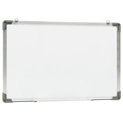 vidaXL Tableau blanc magnétique effaçable à sec Blanc 50x35 cm Acier