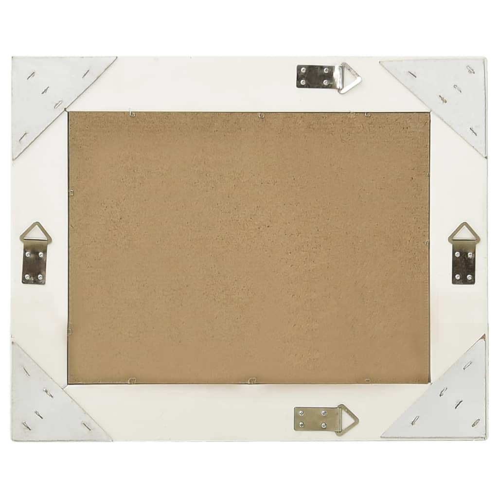 vidaXL Miroir mural style baroque 50x40 cm Blanc