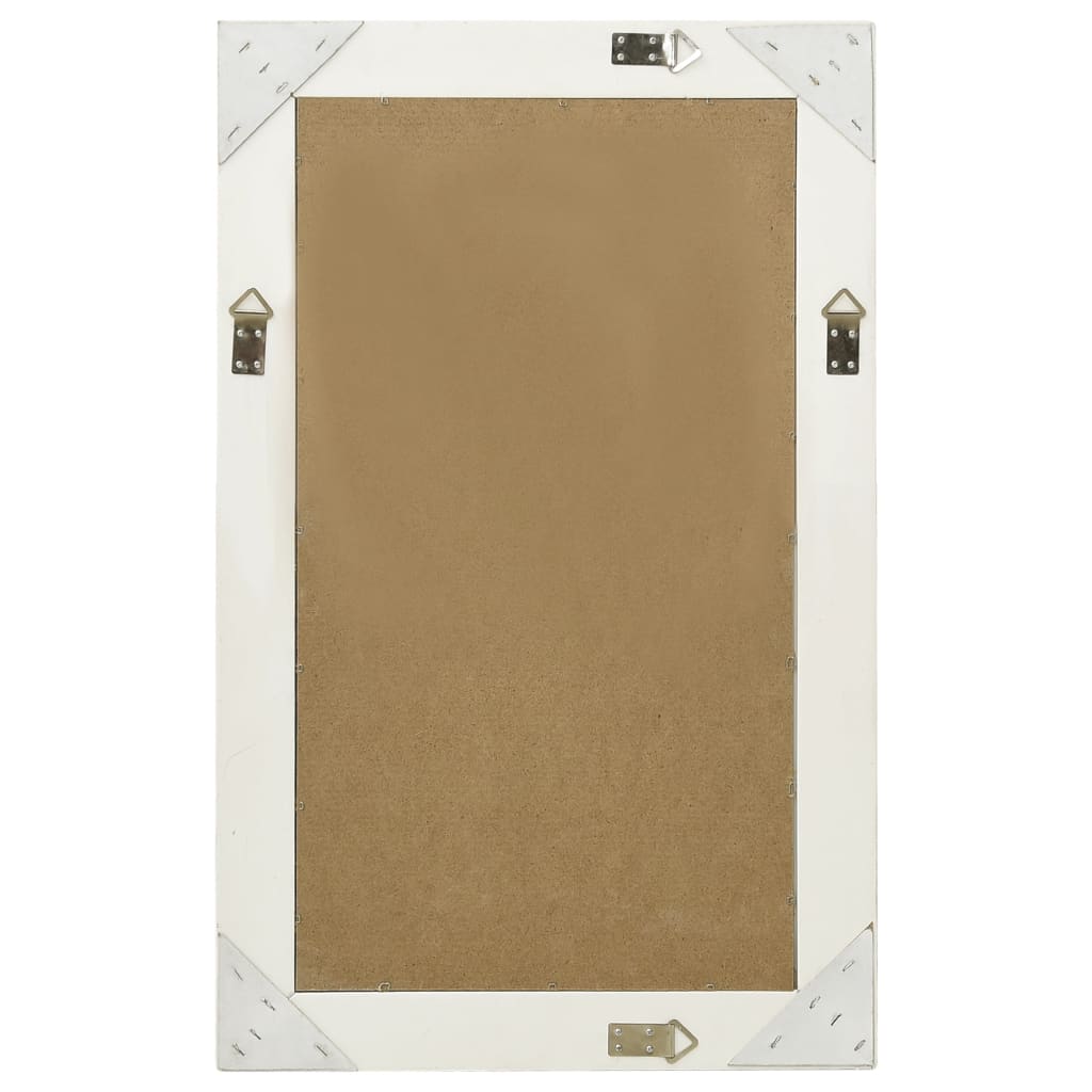 vidaXL Miroir mural style baroque 50x80 cm Blanc