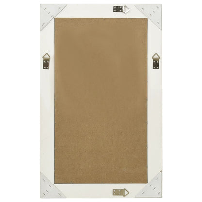 vidaXL Miroir mural style baroque 50x80 cm Blanc