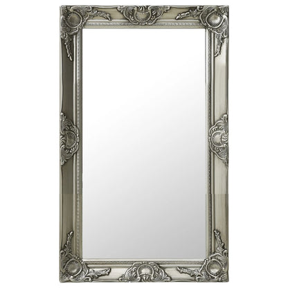 vidaXL Miroir mural style baroque 50x80 cm Argenté