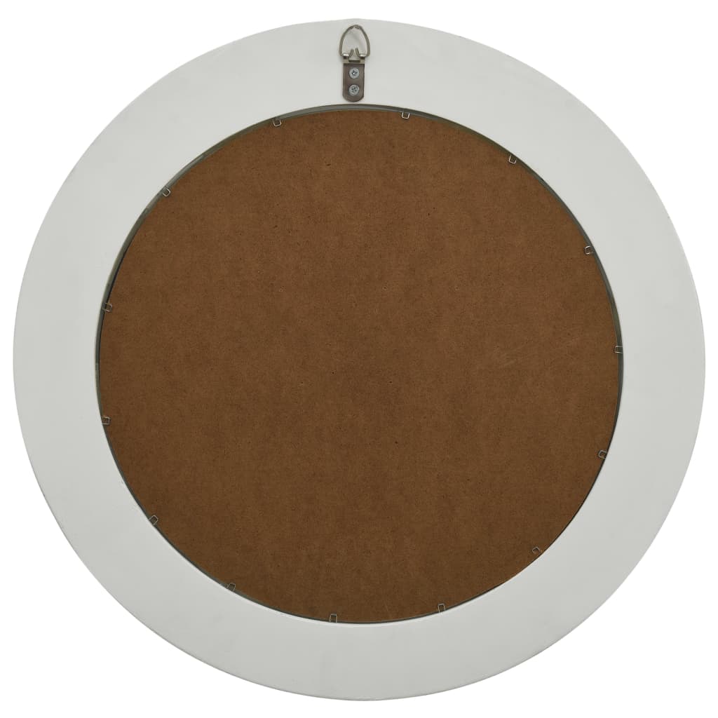 vidaXL Miroir mural style baroque 50 cm Blanc