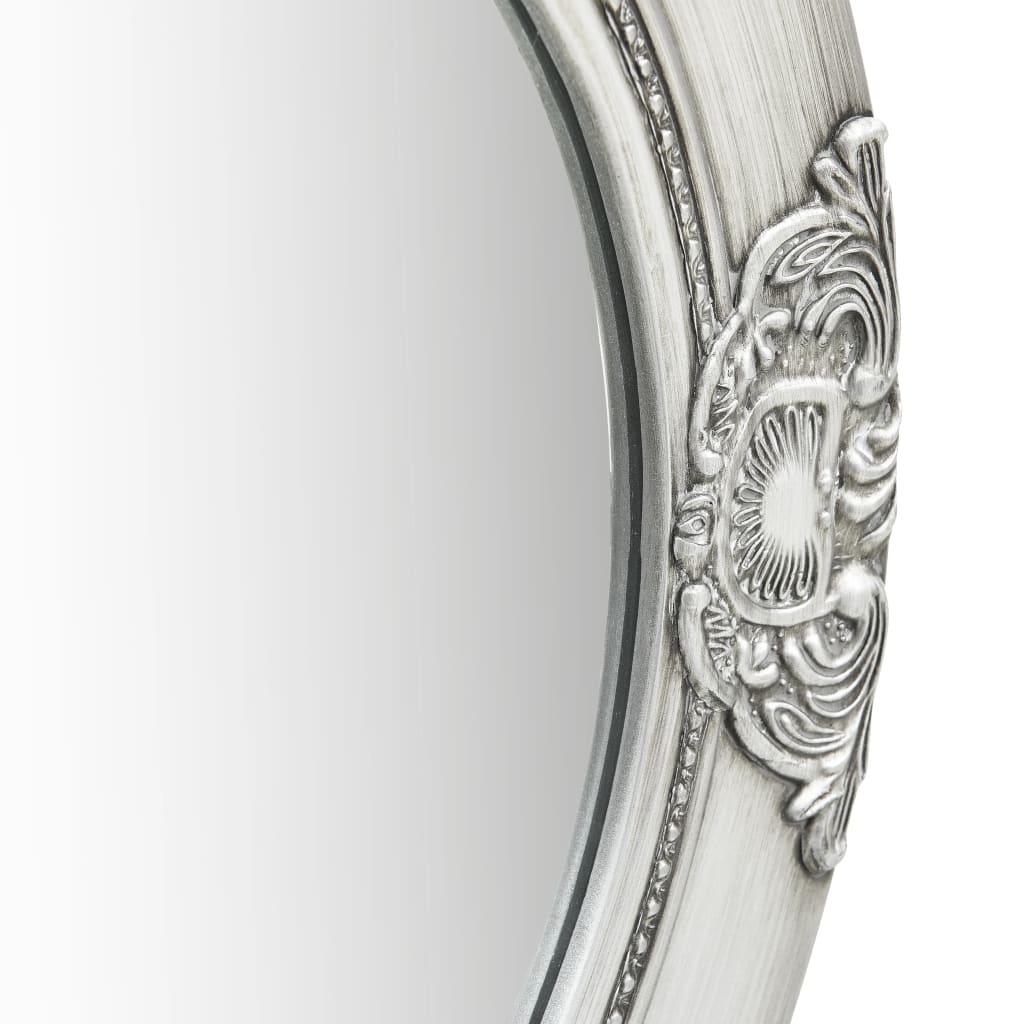 vidaXL Miroir mural style baroque 50 cm Argenté
