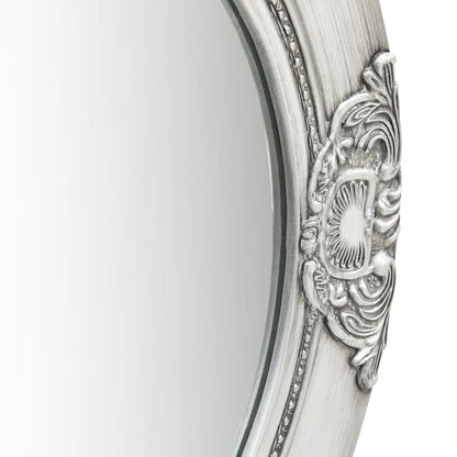 vidaXL Miroir mural style baroque 50 cm Argenté