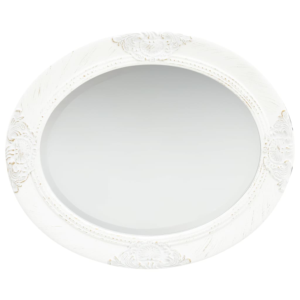 vidaXL Miroir mural style baroque 50x60 cm Blanc