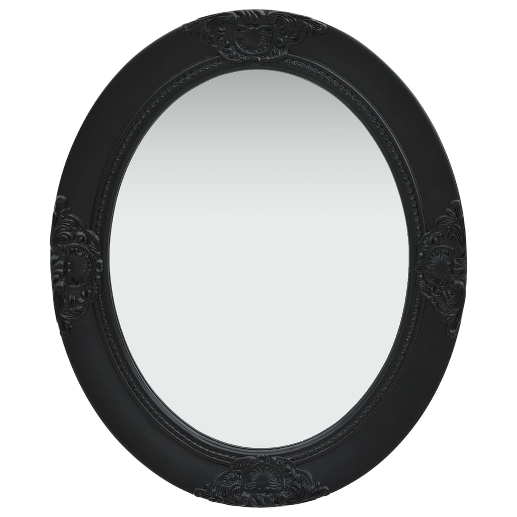 vidaXL Miroir mural style baroque 50x60 cm noir
