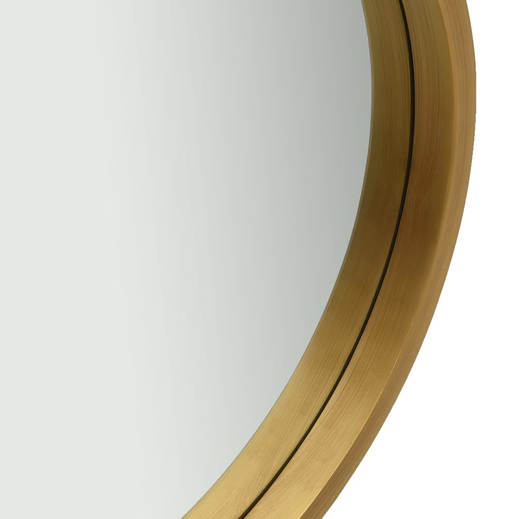 vidaXL Miroir mural avec sangle 50 cm Doré