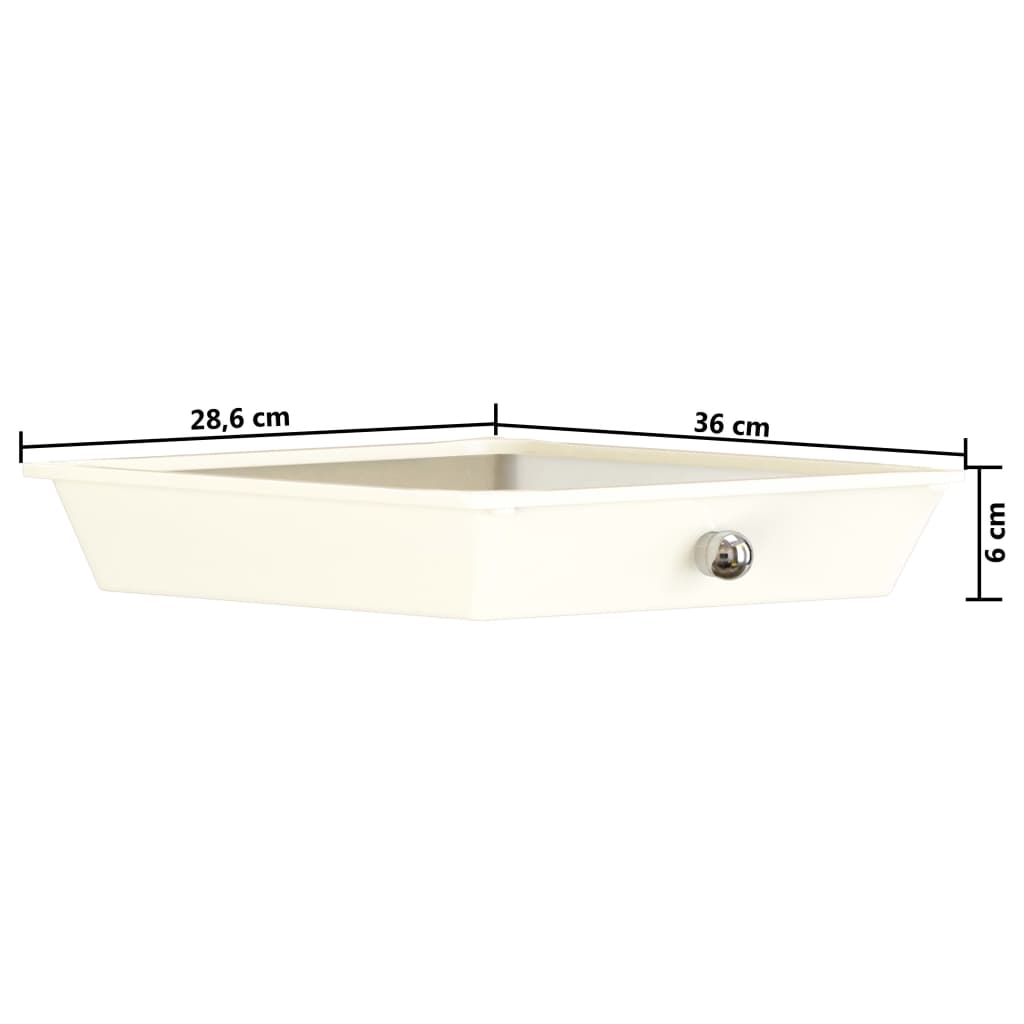 vidaXL Chariot de rangement mobile à 10 tiroirs Blanc Plastique