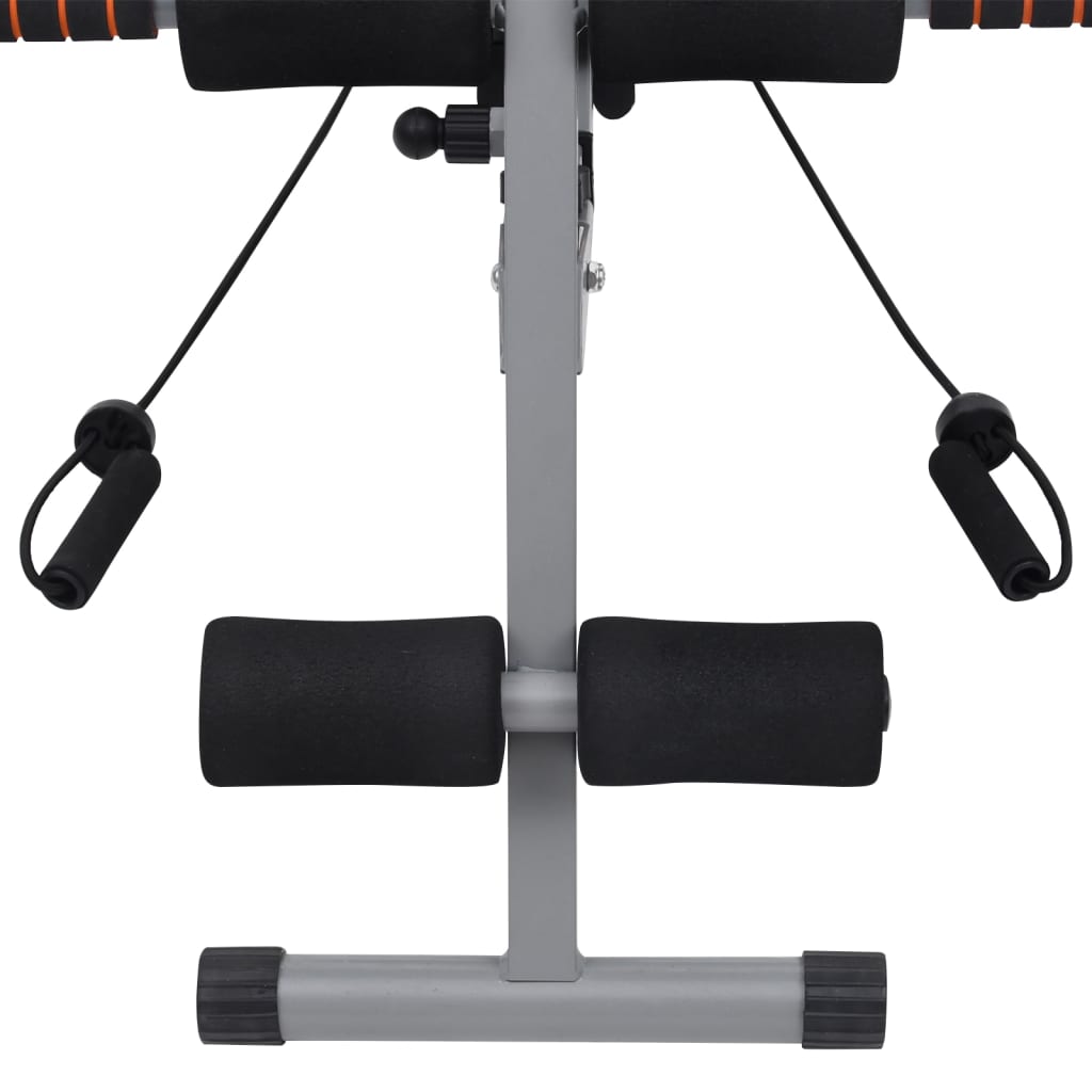 vidaXL Appareil d'exercices abdominaux en L avec cordes élastiques