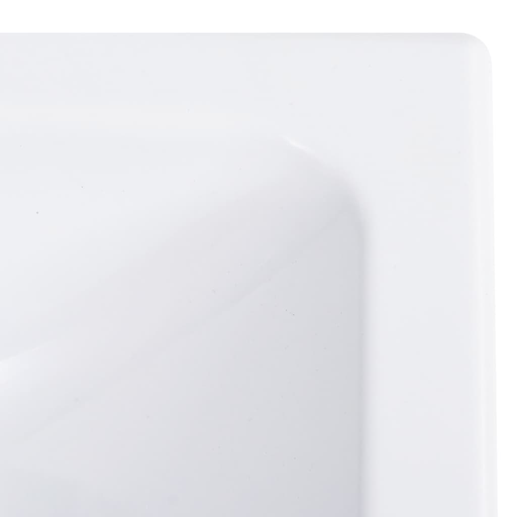 vidaXL Lavabo 400x220x90 mm SMC Blanc