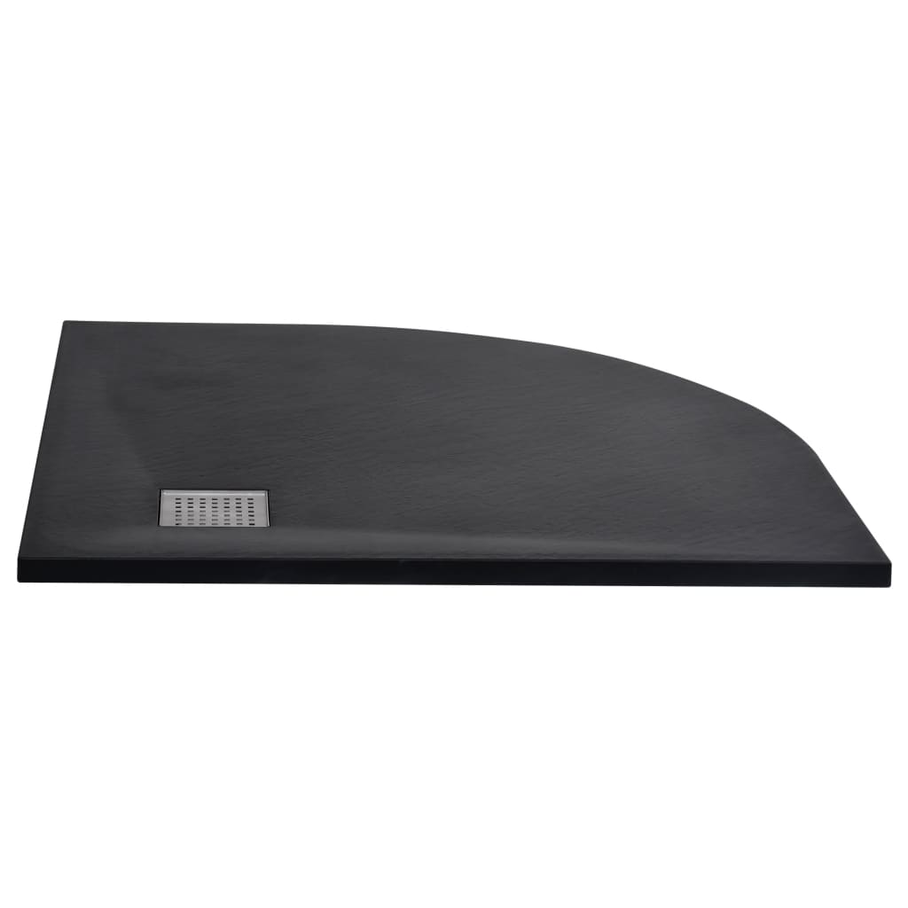 vidaXL Receveur de douche SMC Noir 90x90 cm