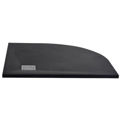 vidaXL Receveur de douche SMC Noir 90x90 cm