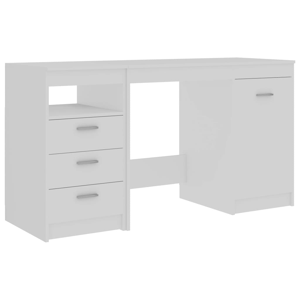 vidaXL Bureau Blanc 140x50x76 cm Aggloméré
