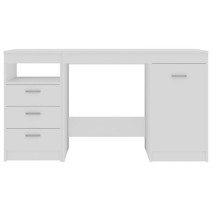 vidaXL Bureau Blanc 140x50x76 cm Aggloméré