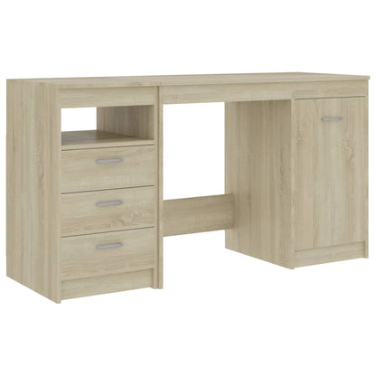 vidaXL Bureau Chêne sonoma 140x50x76 cm Aggloméré