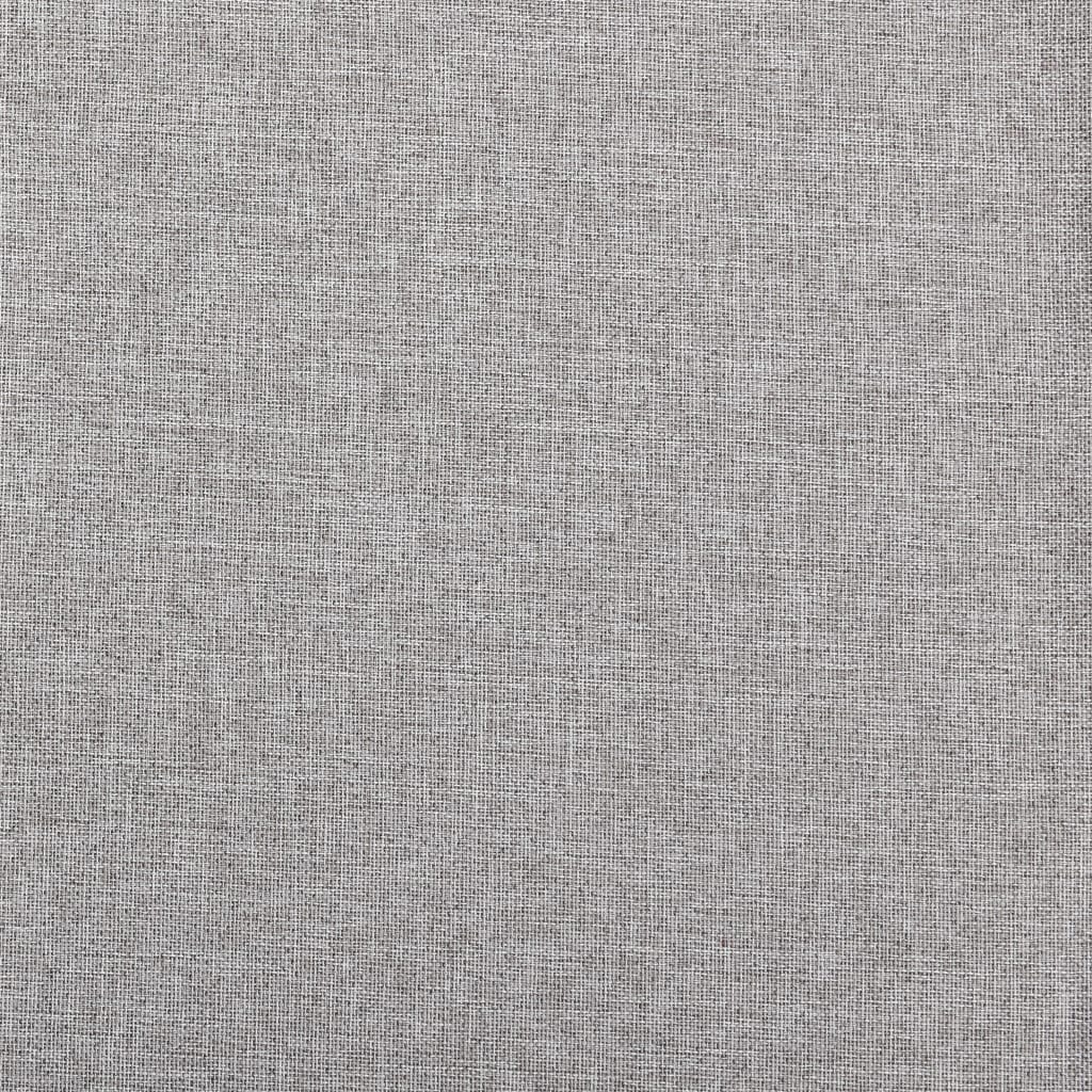 vidaXL Rideaux occultants aspect lin avec crochets 2pcs Gris 140x245cm