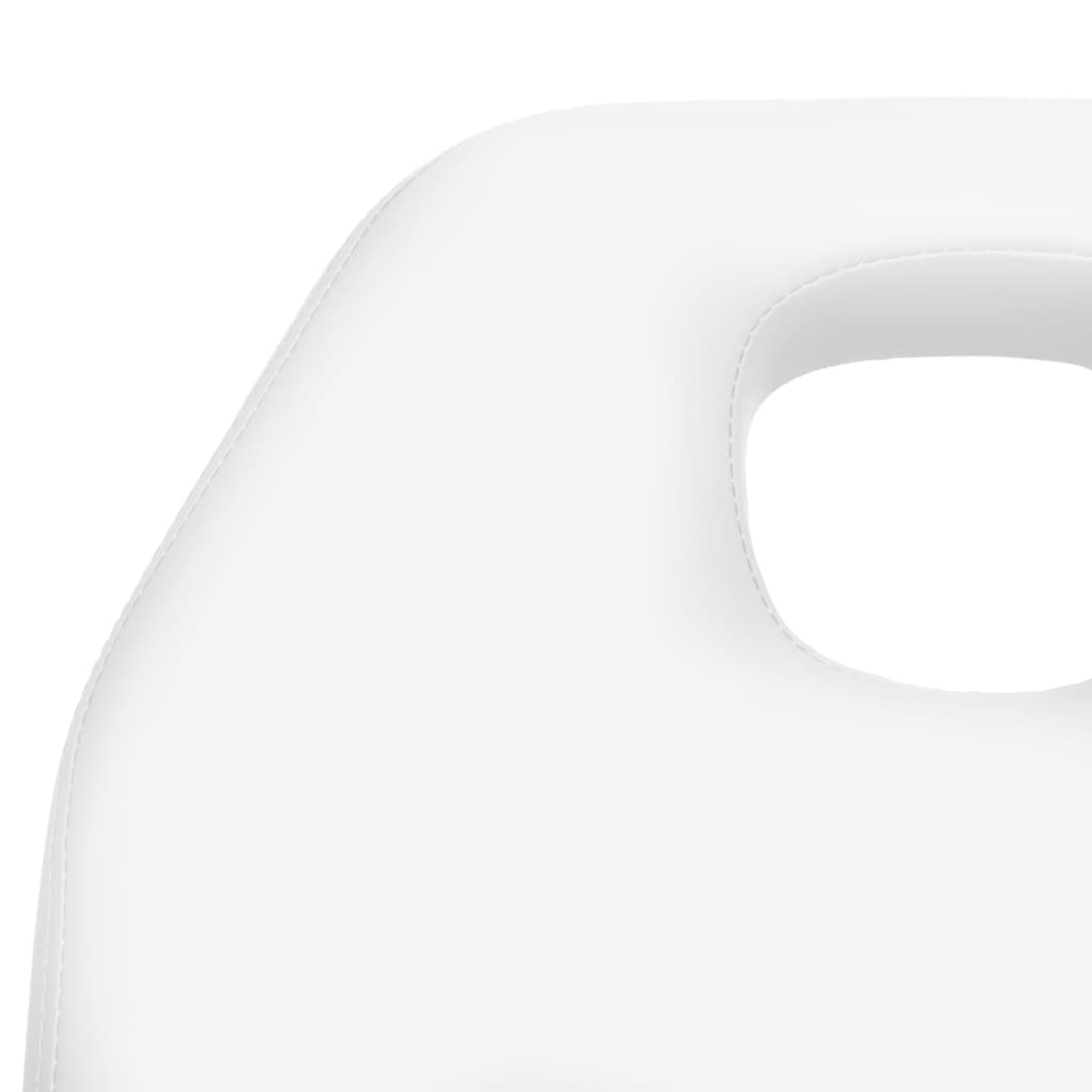 vidaXL Table de massage Blanc 180x62x(86,5-118) cm