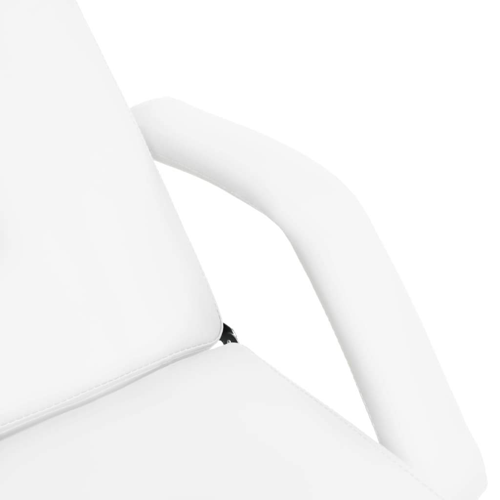 vidaXL Table de massage Blanc 180x62x(87-112) cm
