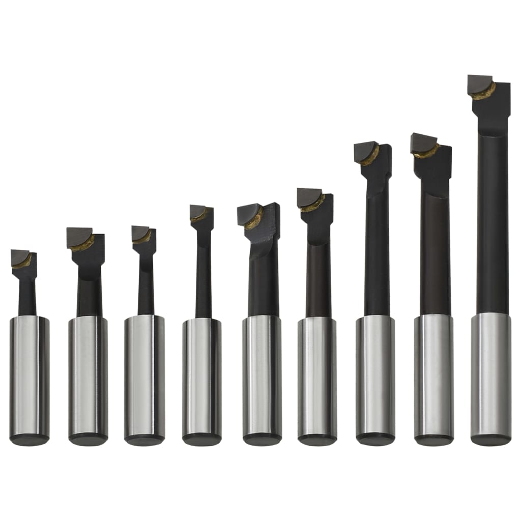 vidaXL Cutters de perçage 9 pcs 12 mm à base de bois